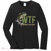 Wtf WhereS The Fish Women's Long Sleeve Shirt thumb 0