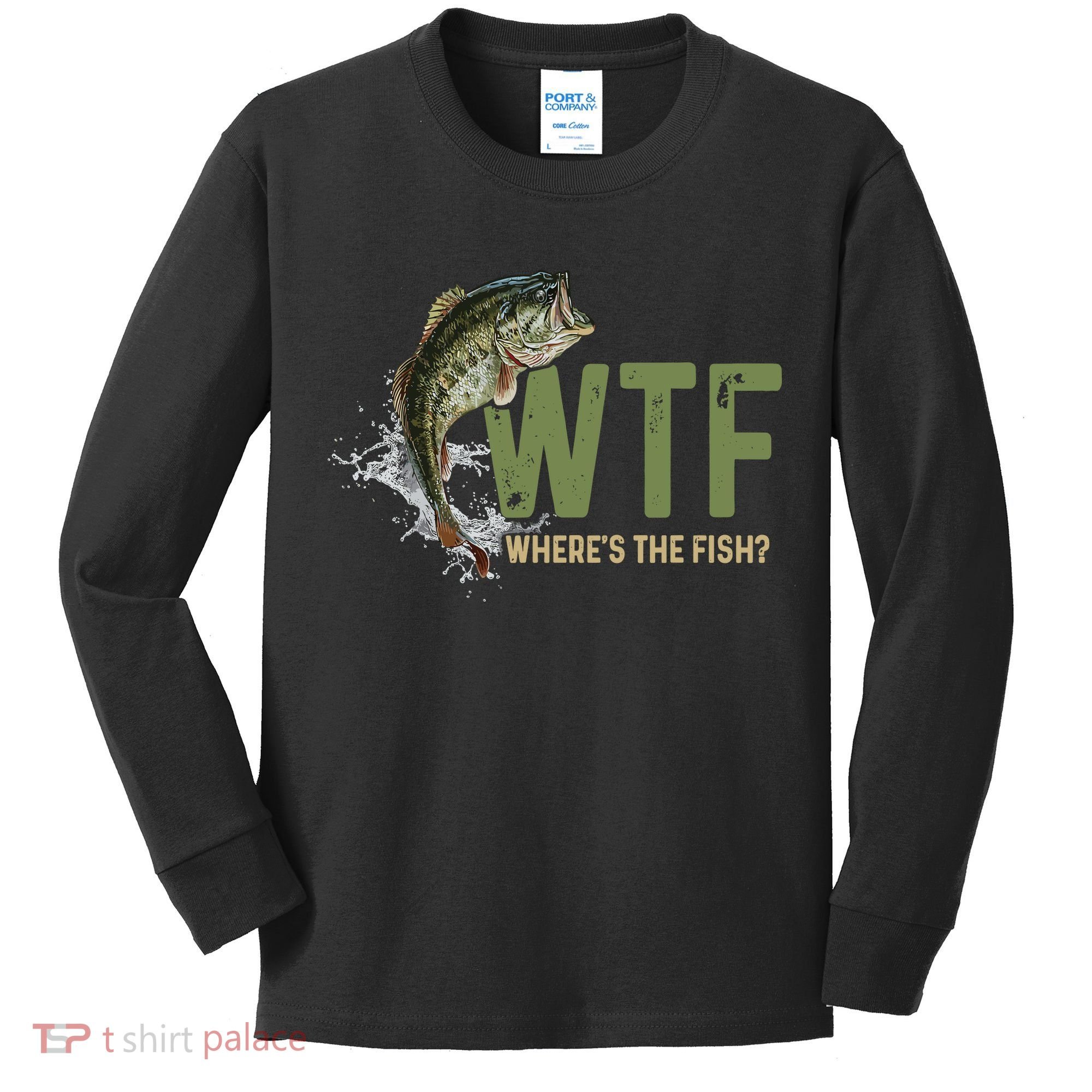 Wtf WhereS The Fish Kids Long Sleeve Shirt