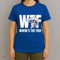 Wtf WhereS The Fish S Funny Fishing Funny Gift Fathers Day Cool Gift T-Shirt thumb 4
