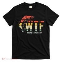 WTF Wheres The Fishs Funny Fishing T-Shirt thumb 0