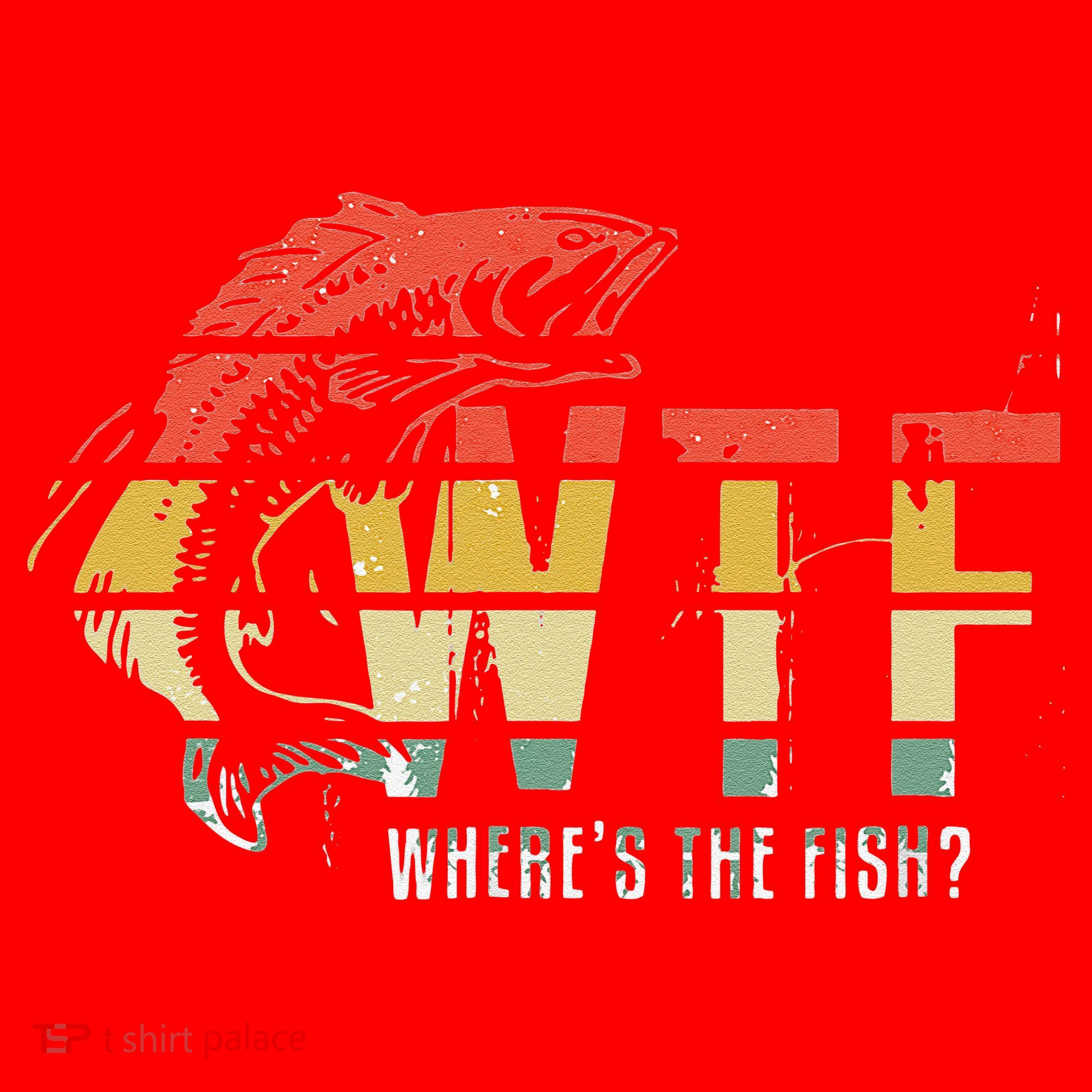 WTF Wheres The Fishs Funny Fishing Santa Hat