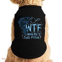 WTF Wheres The Fish Anglers Fisherman Hook Lake Doggie Tank thumb 0