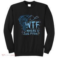 WTF Wheres The Fish Anglers Fisherman Hook Lake Sweatshirt thumb 0