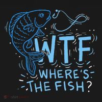 WTF Wheres The Fish Anglers Fisherman Hook Lake Women's Tank Top thumb 5