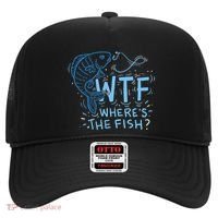 WTF Wheres The Fish Anglers Fisherman Hook Lake Hat thumb 0
