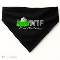 Wtf Where`s The Fairway Golf Cool Gift USA-Made Doggie Bandana thumb 0