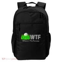 Wtf Where`s The Fairway Golf Cool Gift Backpack thumb 0