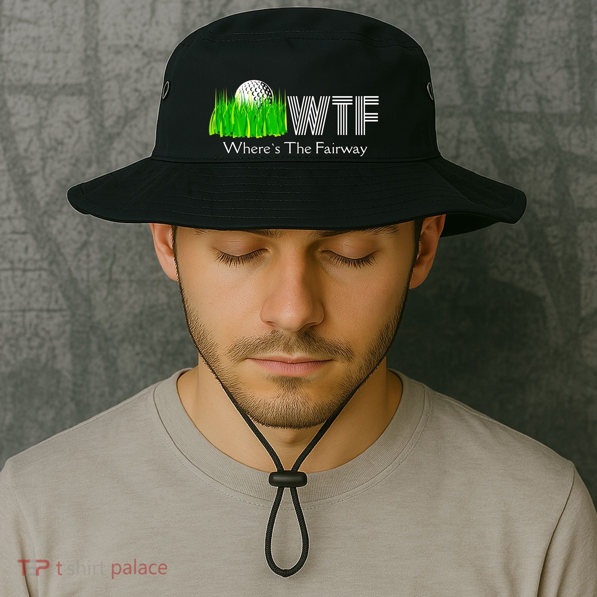 Wtf Where`s The Fairway Golf Cool Gift Bucket Hat