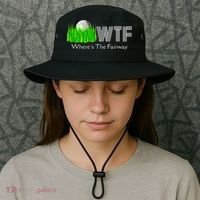 Wtf Where`s The Fairway Golf Cool Gift Bucket Hat thumb 3