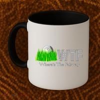 Wtf Where`s The Fairway Golf Cool Gift Coffee Mug thumb 2