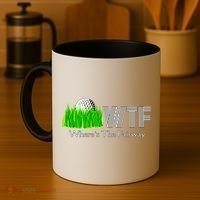Wtf Where`s The Fairway Golf Cool Gift Coffee Mug thumb 4