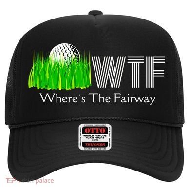 Wtf Where`s The Fairway Golf Cool Gift Hat