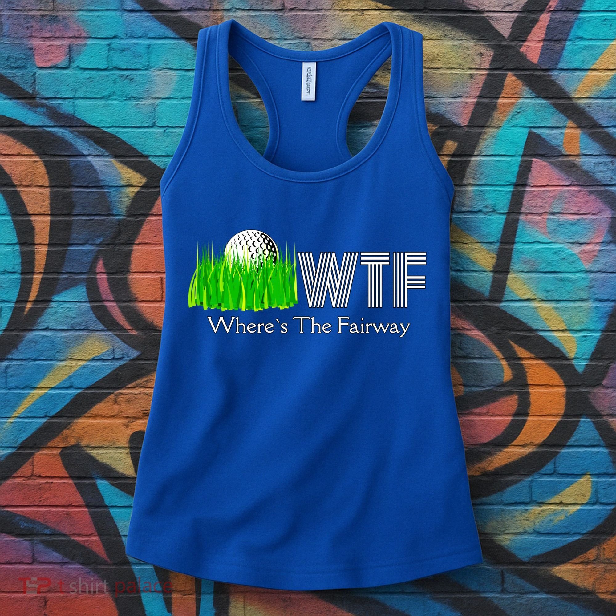 Wtf Where`s The Fairway Golf Cool Gift Women's Tank Top