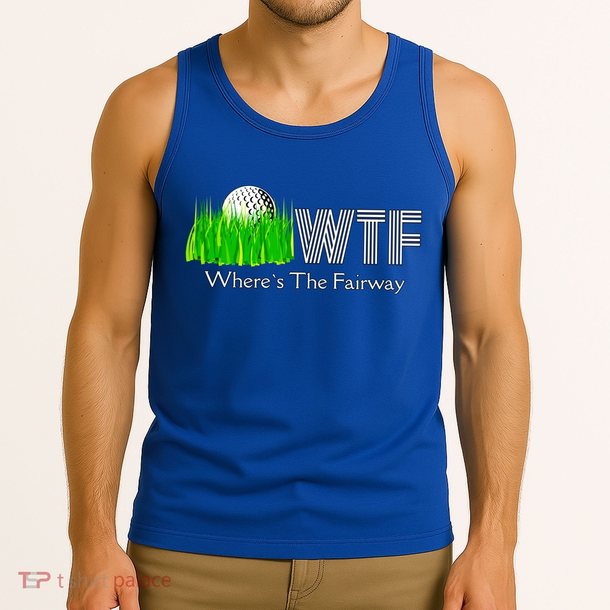 Wtf Where`s The Fairway Golf Cool Gift Tank Top