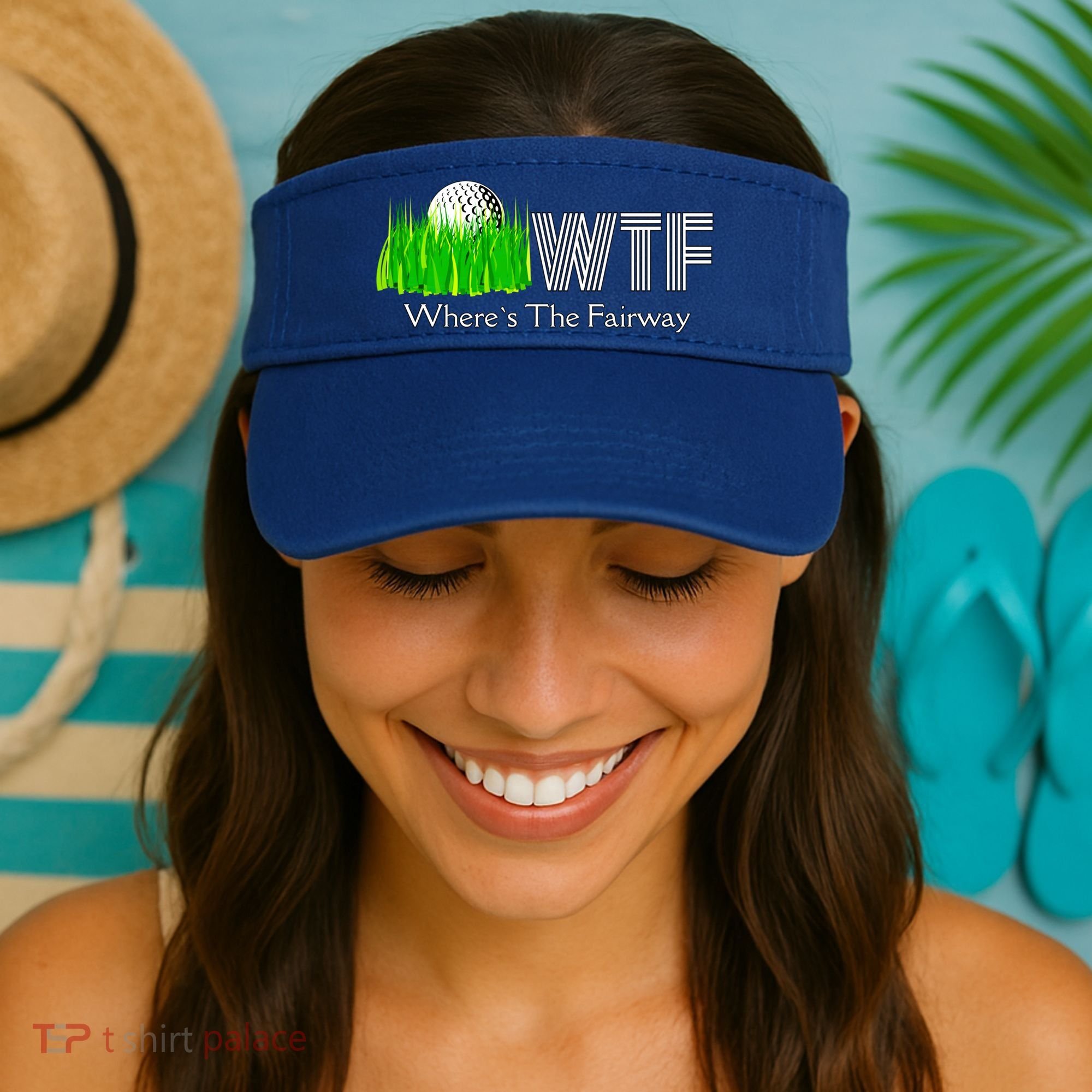 Wtf Where`s The Fairway Golf Cool Gift Visor