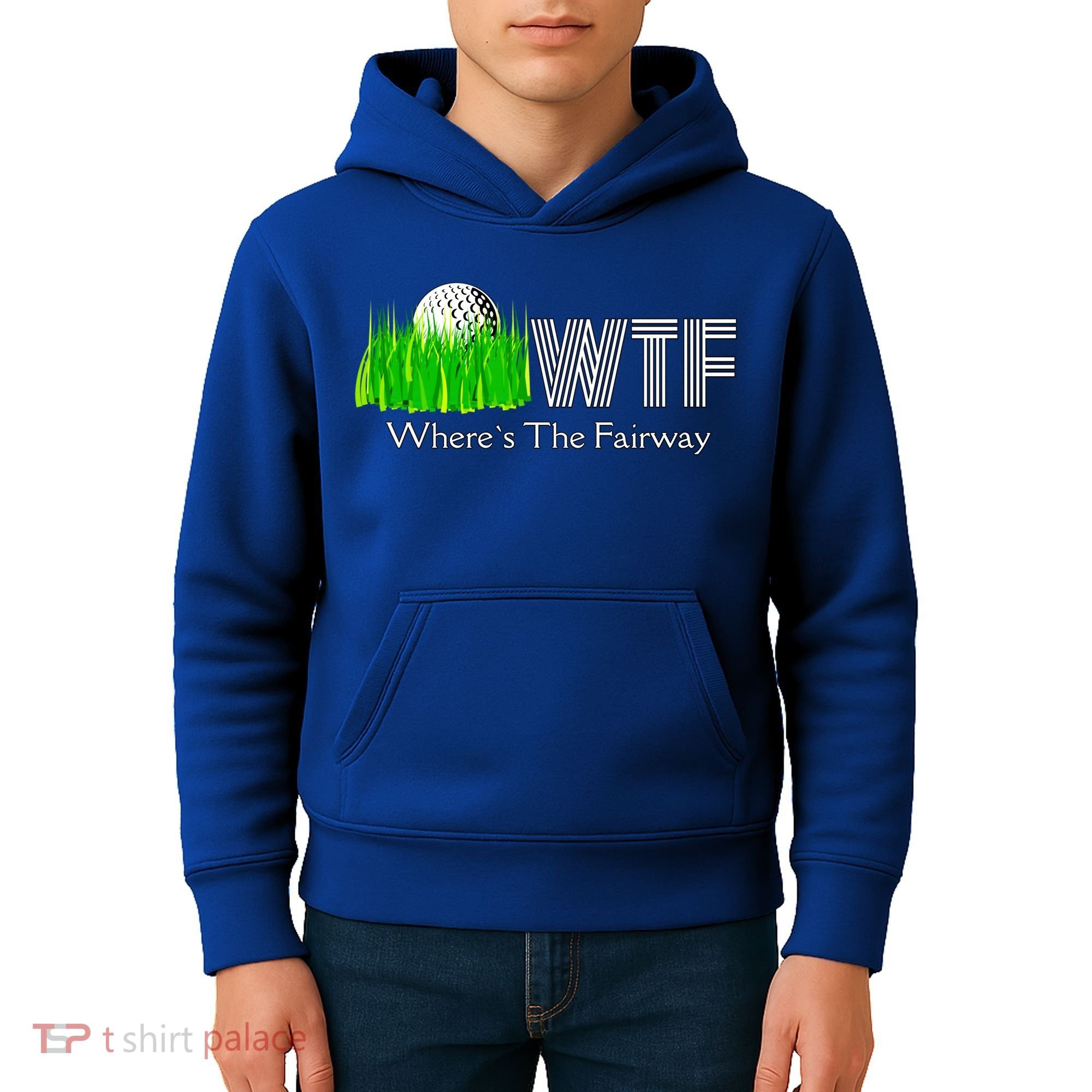 Wtf Where`s The Fairway Golf Cool Gift Kids Hoodie