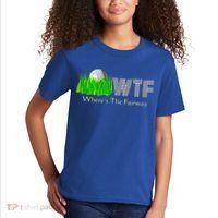 Wtf Where`s The Fairway Golf Cool Gift Kids T-Shirt thumb 2