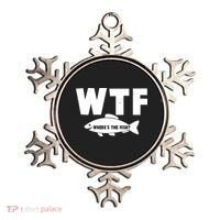 WTF Where's The Fish Fishing Fan Ornament thumb 0