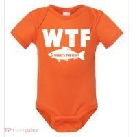 WTF Where's The Fish Fishing Fan Baby Bodysuit thumb 0