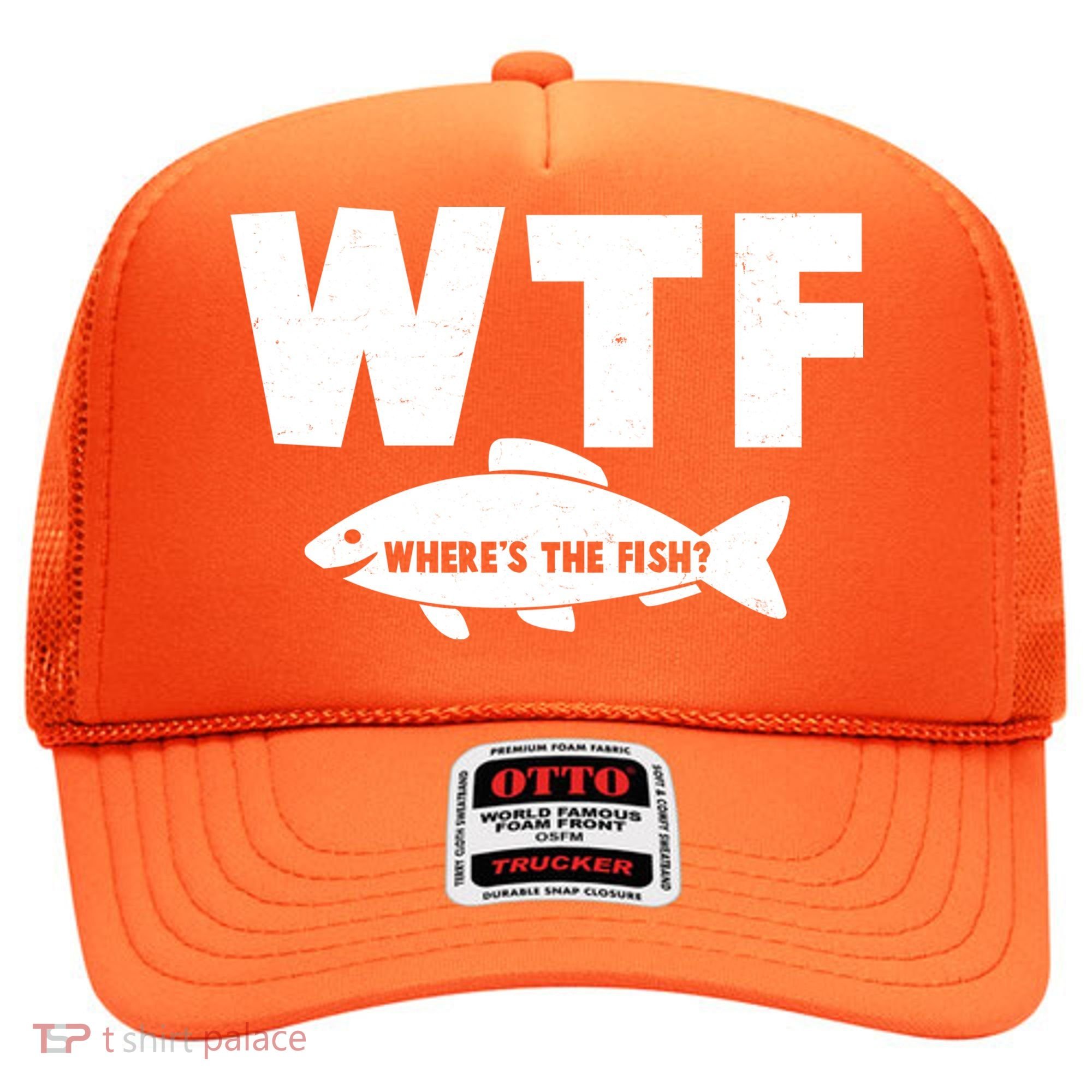 WTF Where's The Fish Fishing Fan Hat