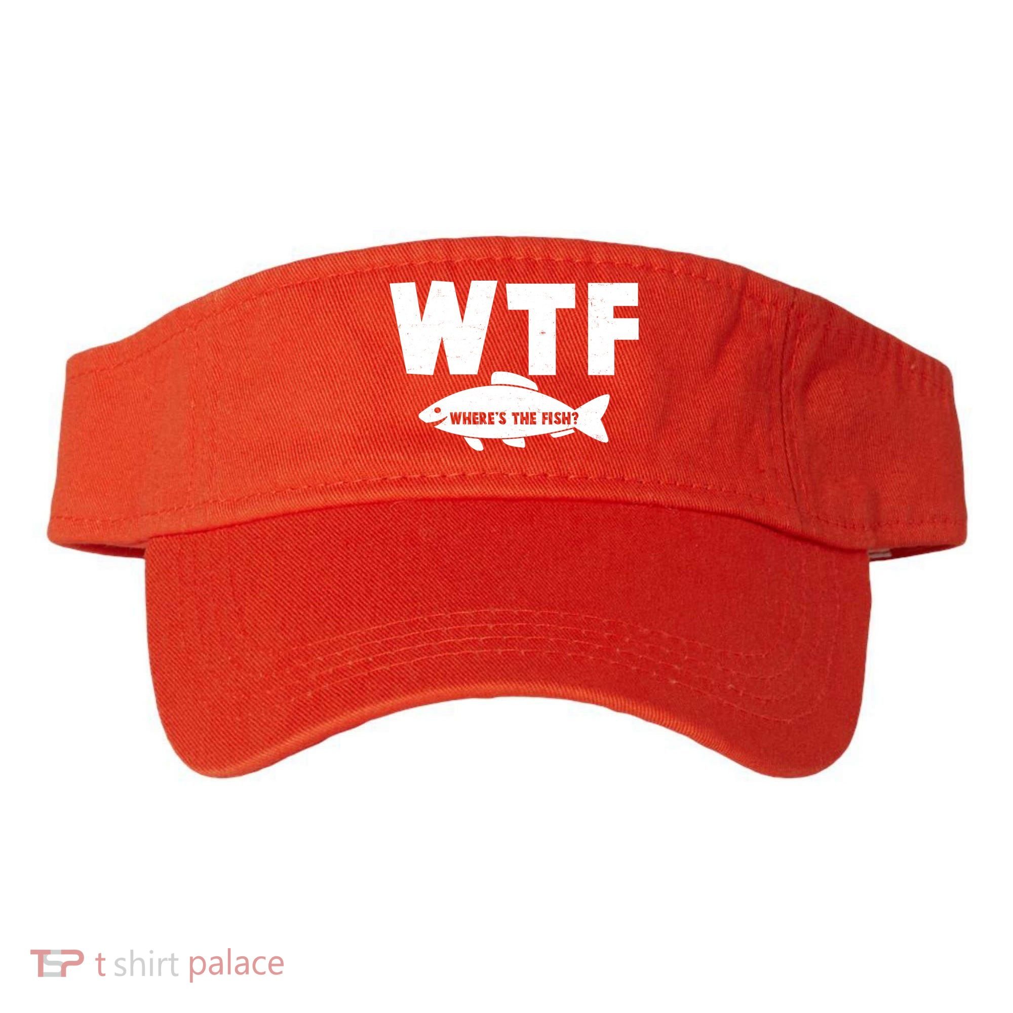 WTF Where's The Fish Fishing Fan Visor