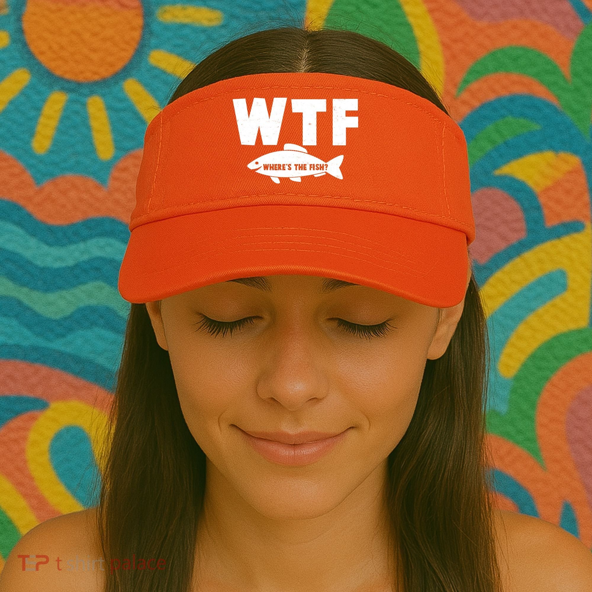 WTF Where's The Fish Fishing Fan Visor