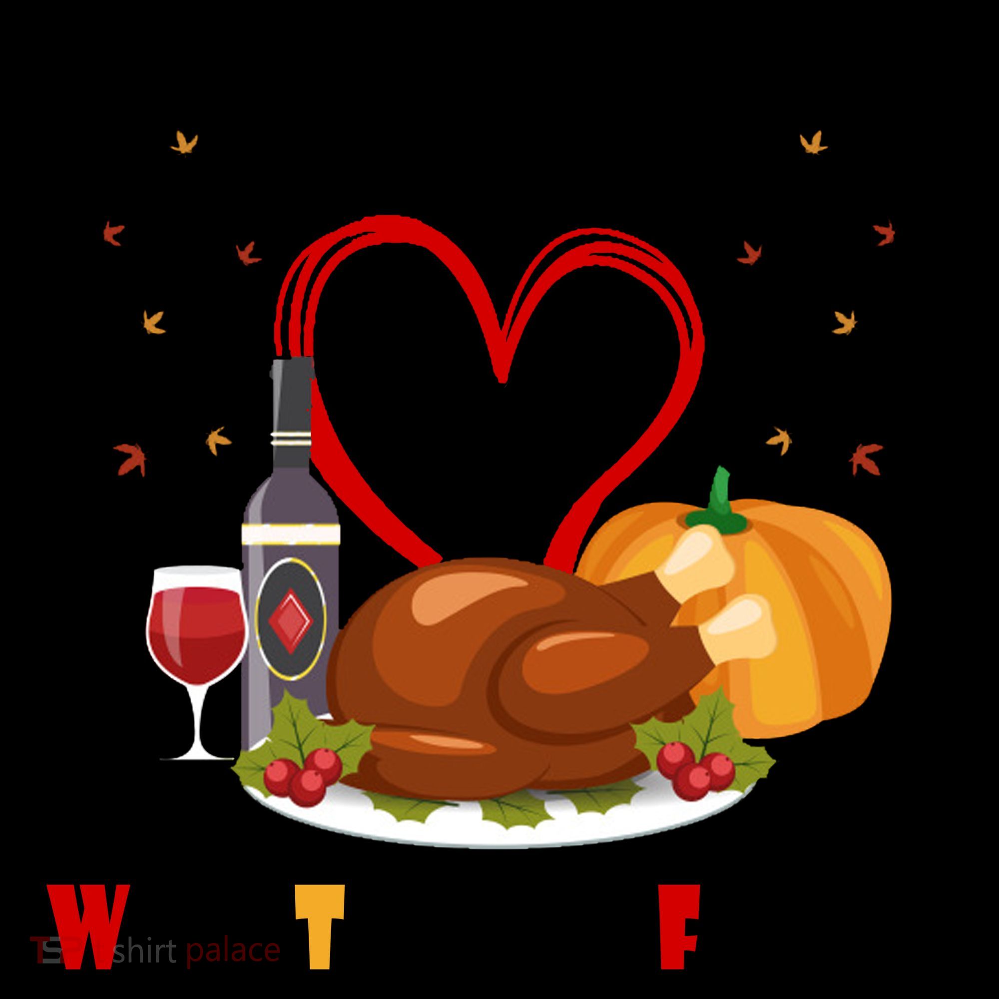 WTF Wine Turkey Family Thanksgiving Coffee Mug