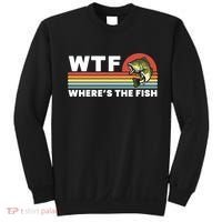 WTF Where's The Fish Funny Fisherman Sweatshirt thumb 0