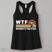 WTF Where's The Fish Funny Fisherman Women's Tank Top thumb 3
