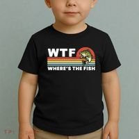 WTF Where's The Fish Funny Fisherman Toddler T-Shirt thumb 2