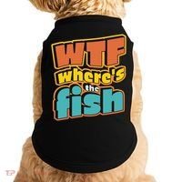 WTF Where's The Fish Funny Doggie Tank thumb 0