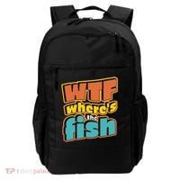 WTF Where's The Fish Funny Backpack thumb 0
