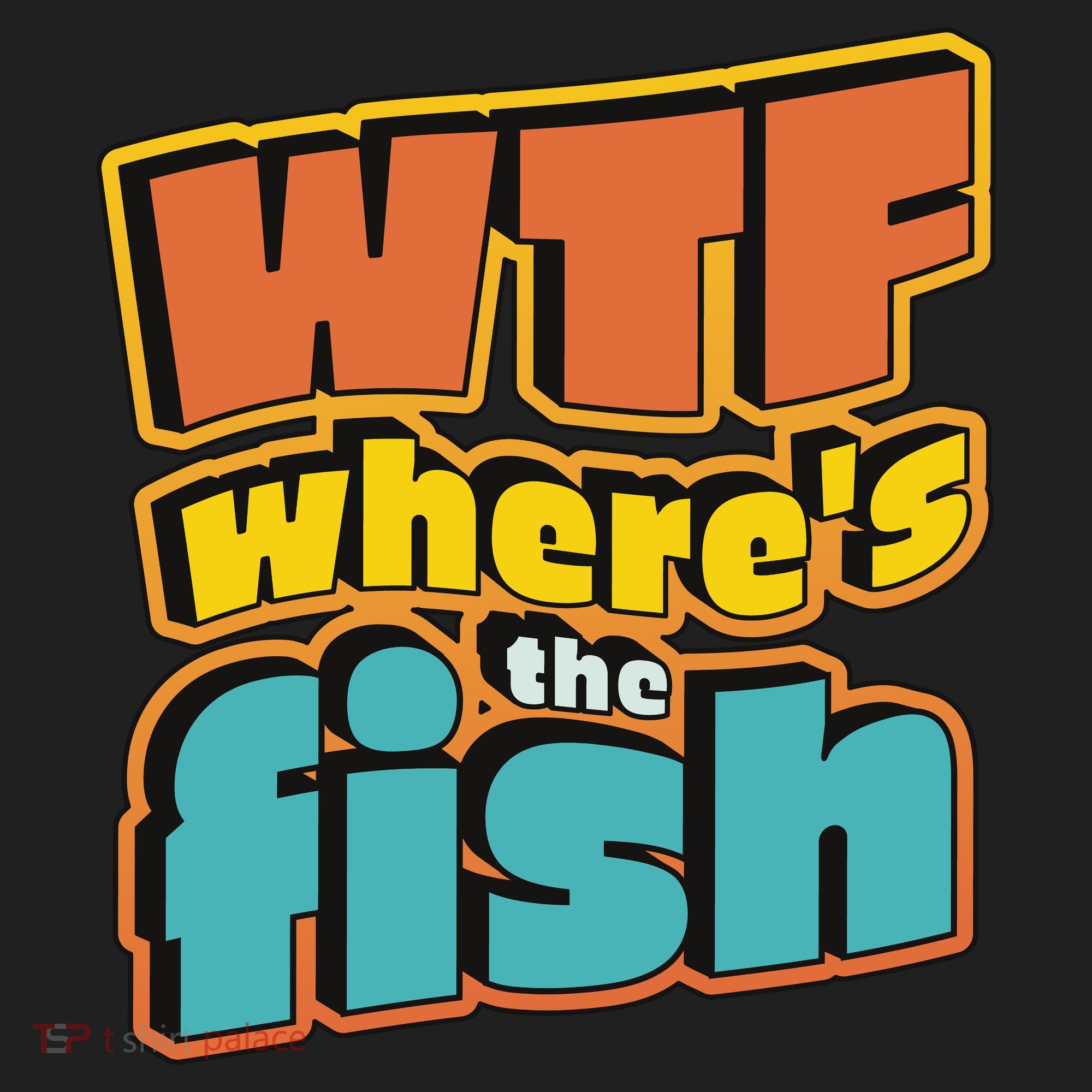 WTF Where's The Fish Funny Beanie