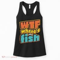 WTF Where's The Fish Funny Women's Tank Top thumb 0