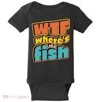 WTF Where's The Fish Funny Baby Bodysuit thumb 0