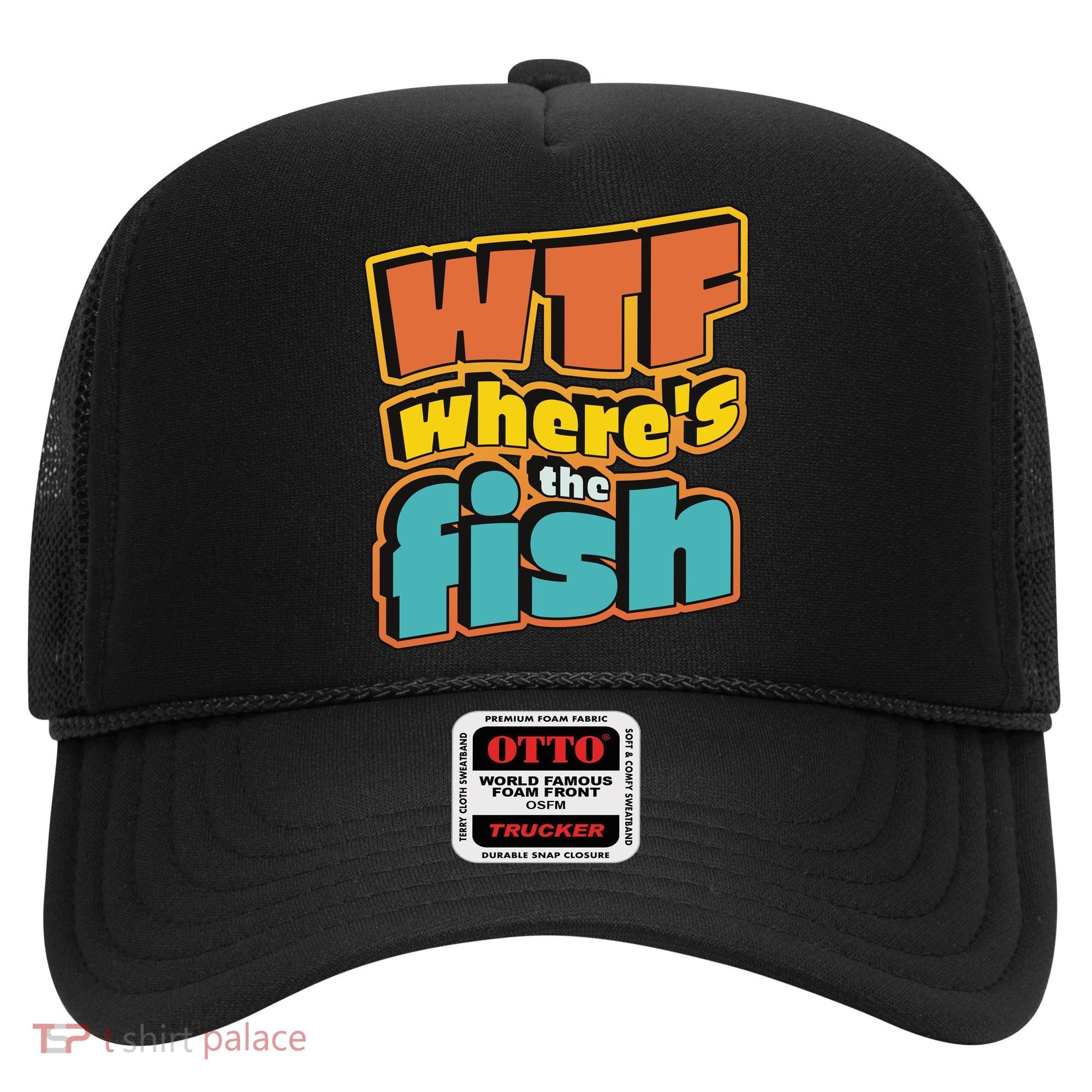 WTF Where's The Fish Funny Hat