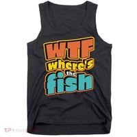 WTF Where's The Fish Funny Tank Top thumb 0