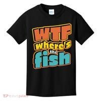 WTF Where's The Fish Funny Kids T-Shirt thumb 0