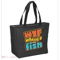 WTF Where's The Fish Funny Tote Bag thumb 2