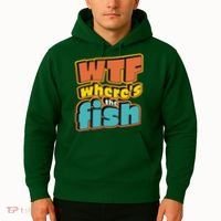 WTF Where's The Fish Funny Hoodie thumb 2