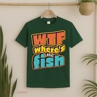 WTF Where's The Fish Funny T-Shirt thumb 2