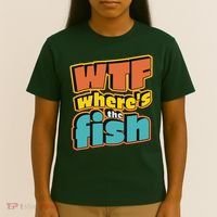 WTF Where's The Fish Funny T-Shirt thumb 4