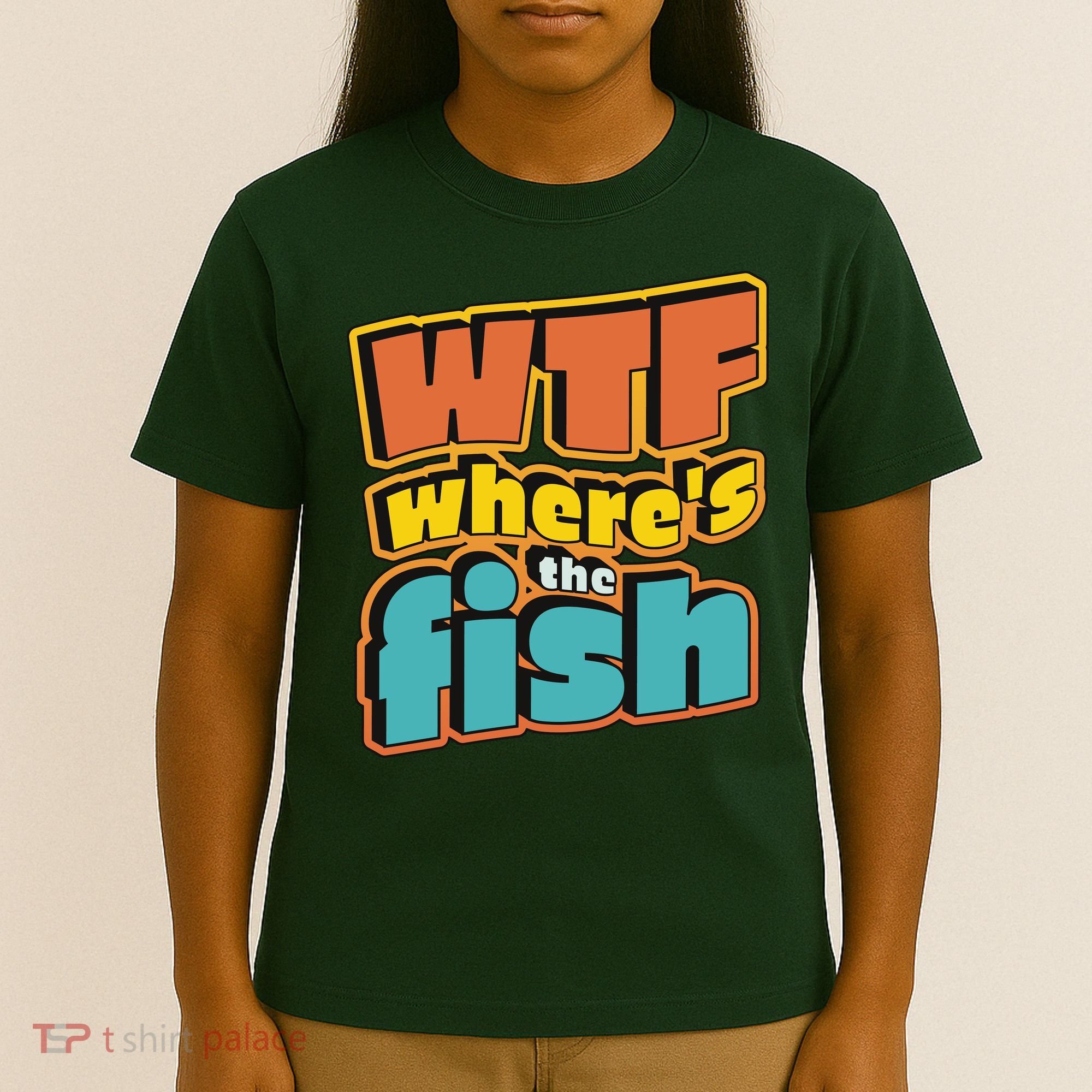 WTF Where's The Fish Funny T-Shirt