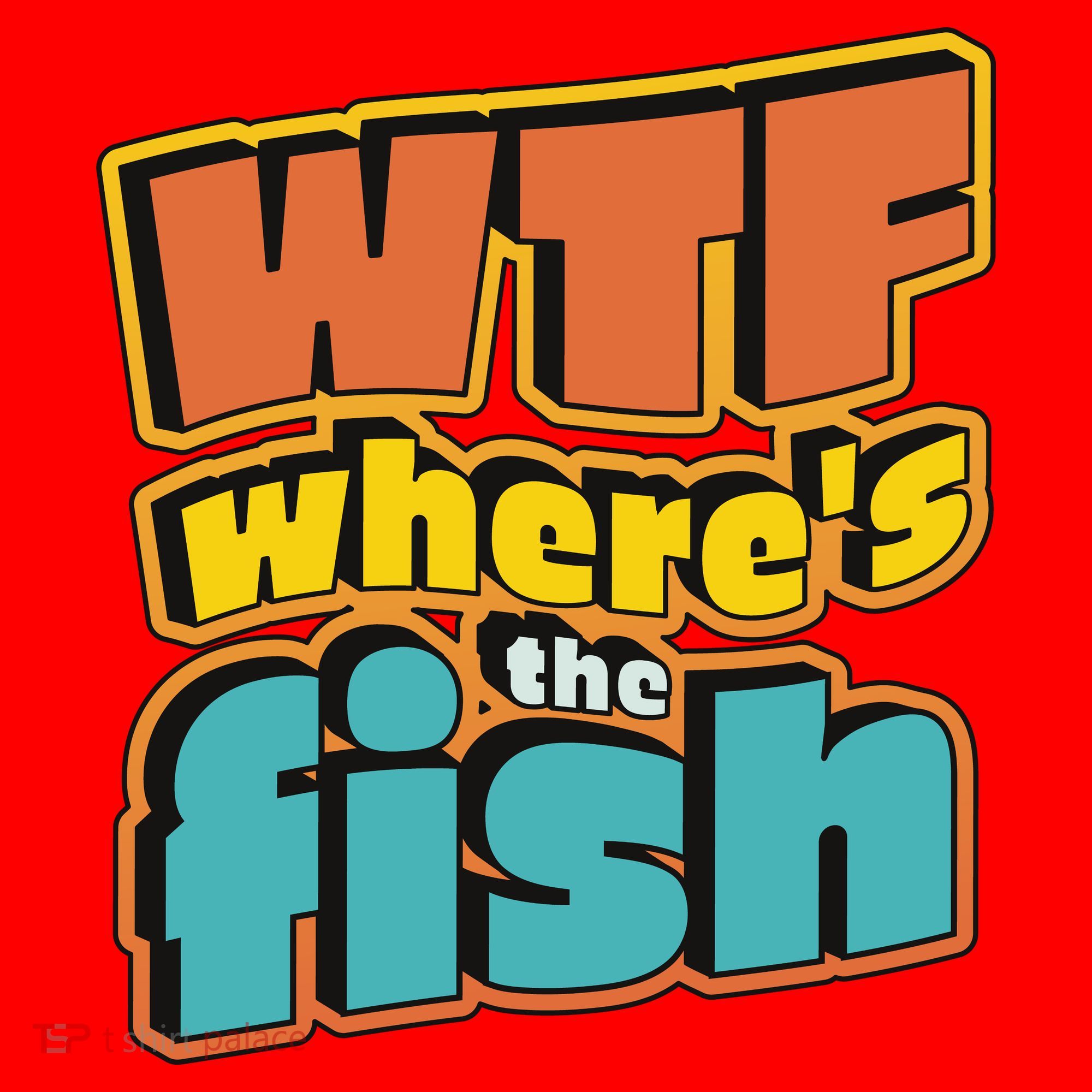 WTF Where's The Fish Funny Santa Hat