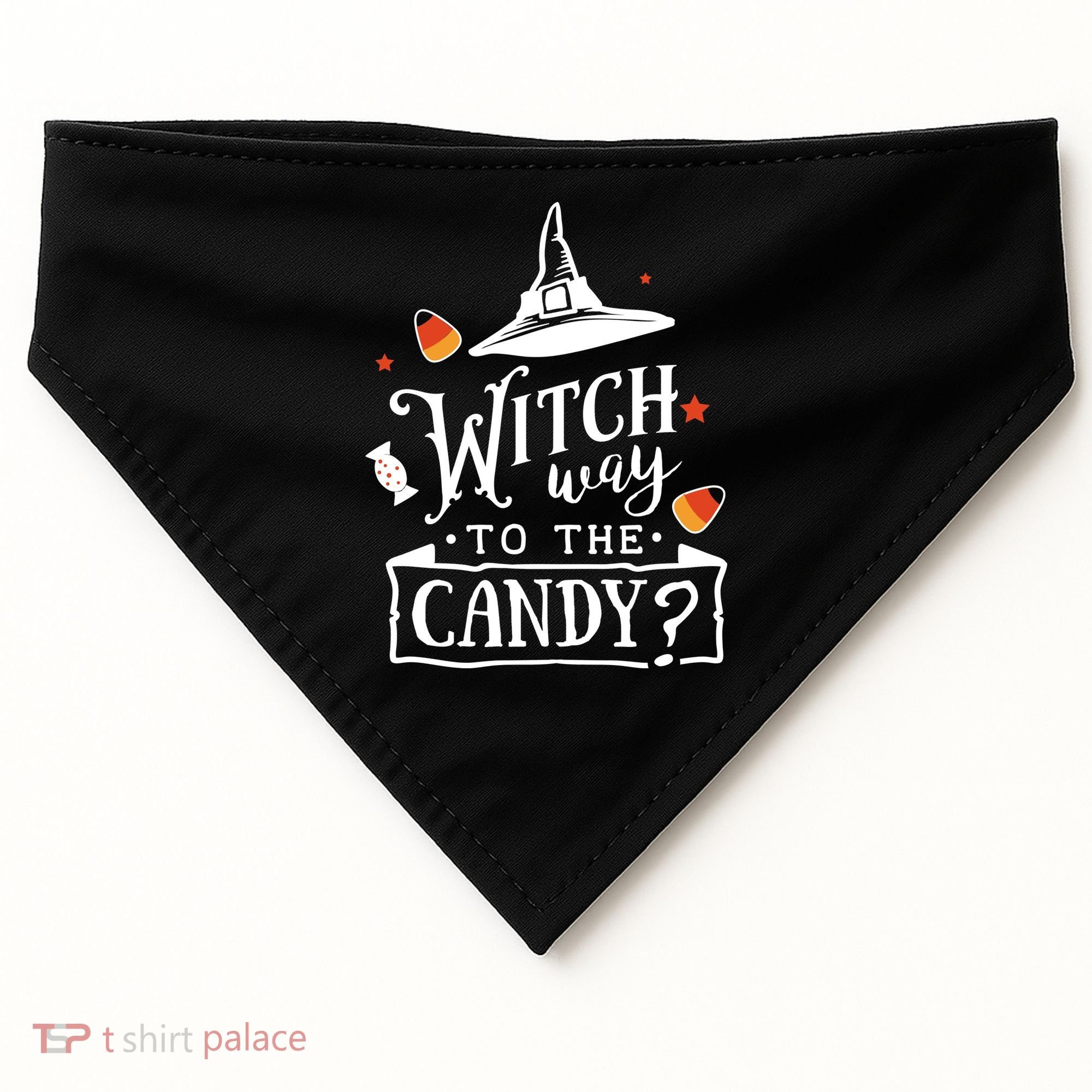 Witch Way To The Candy? USA-Made Doggie Bandana