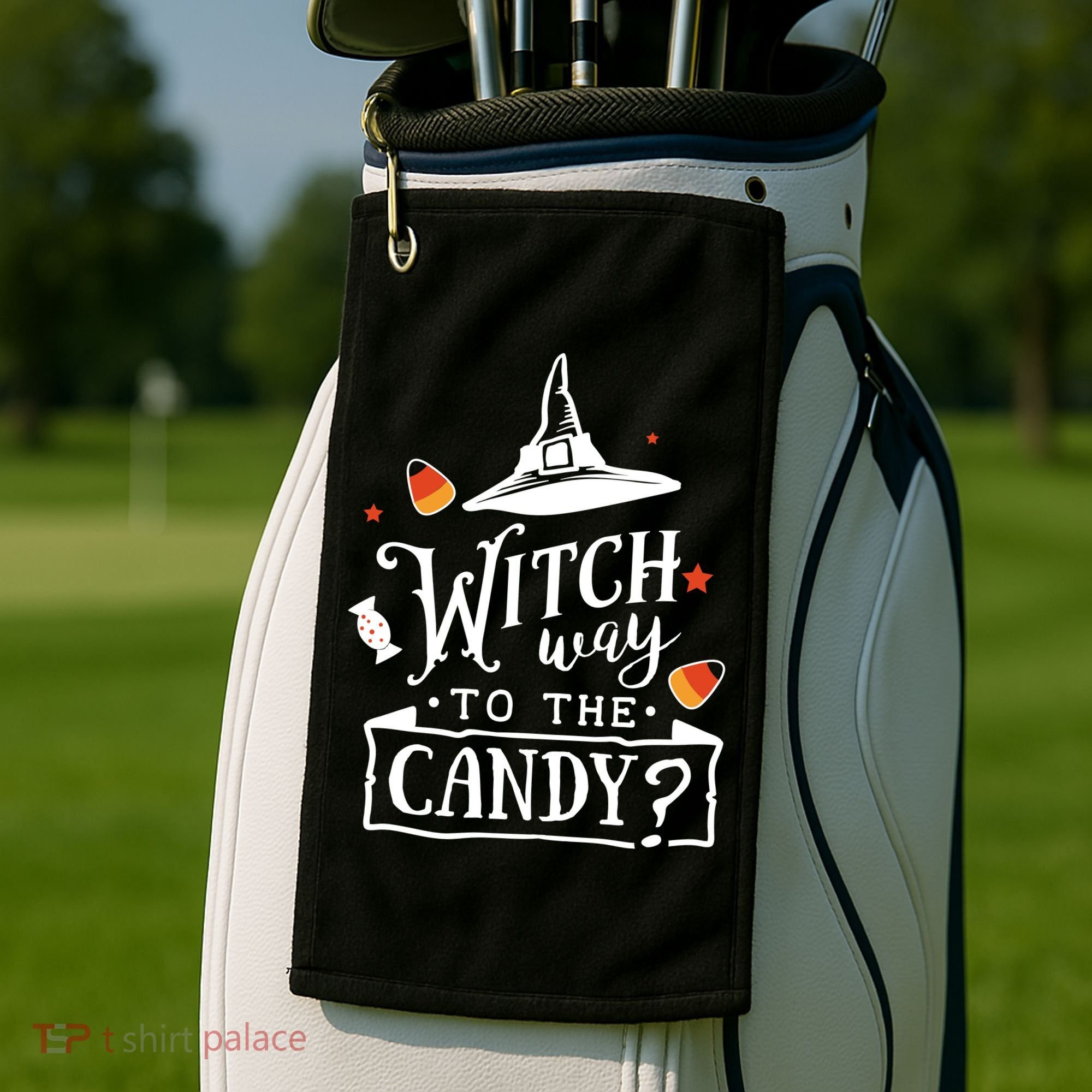 Witch Way To The Candy? Golf Towel