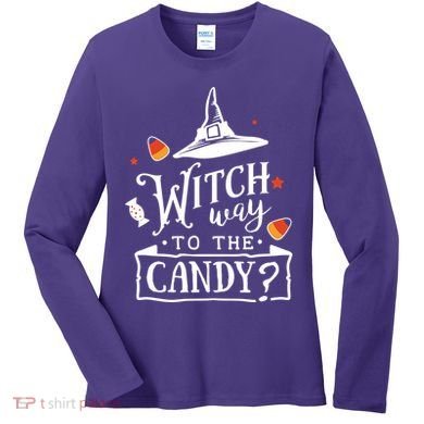 Witch Way To The Candy? Women's Long Sleeve Shirt