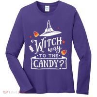 Witch Way To The Candy? Women's Long Sleeve Shirt thumb 0