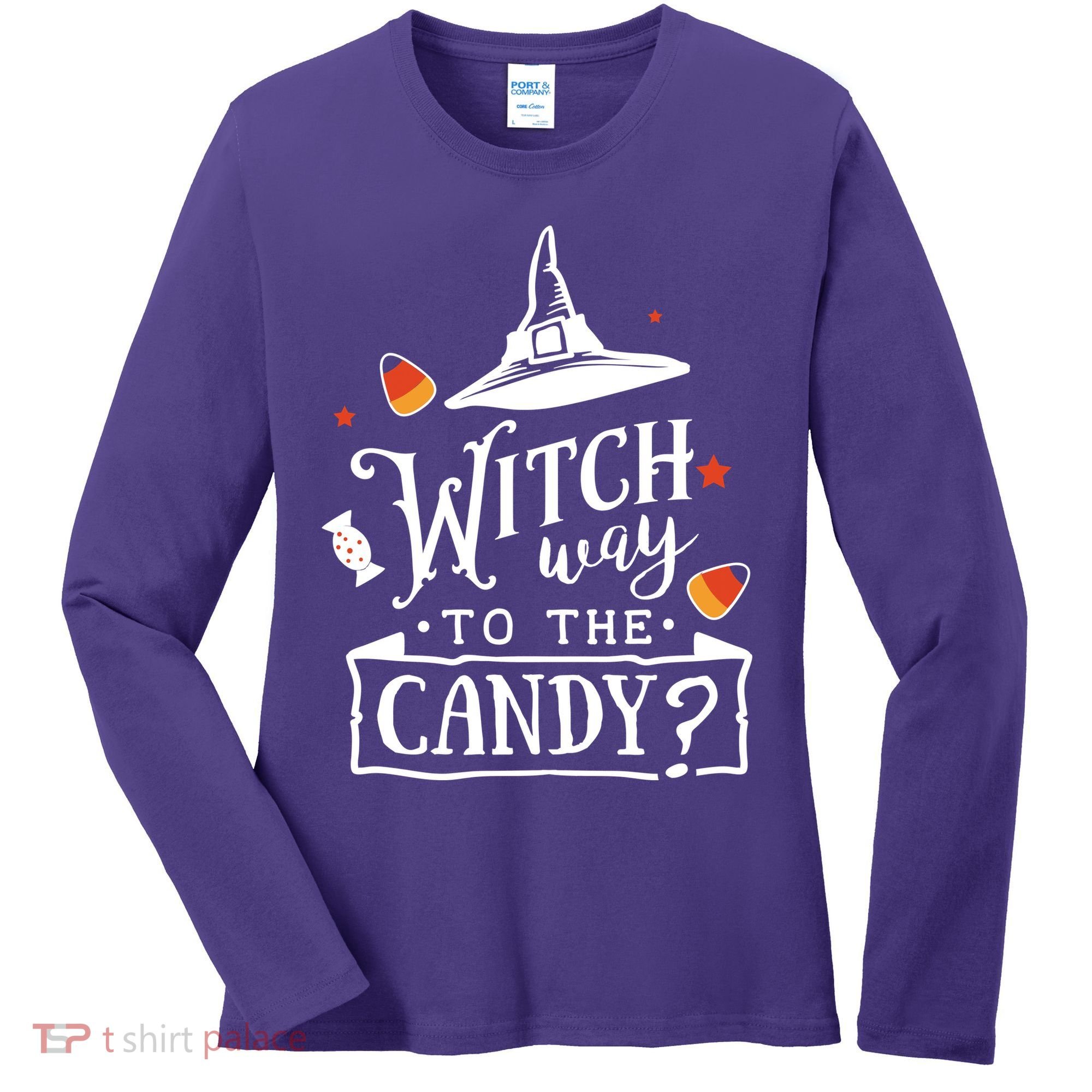 Witch Way To The Candy? Women's Long Sleeve Shirt