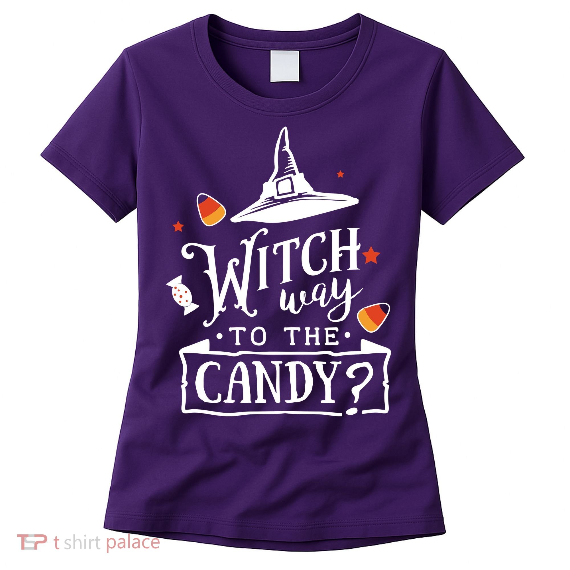 Witch Way To The Candy? Women's T-Shirt